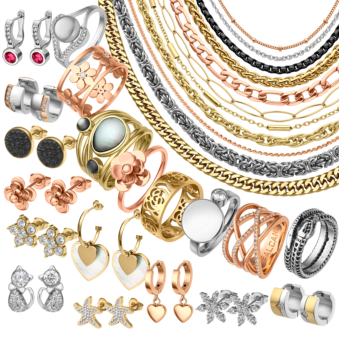 BALCANO - Commande d’échantillons premium sans risque de bijoux en acier inoxydable (03000XBL01)