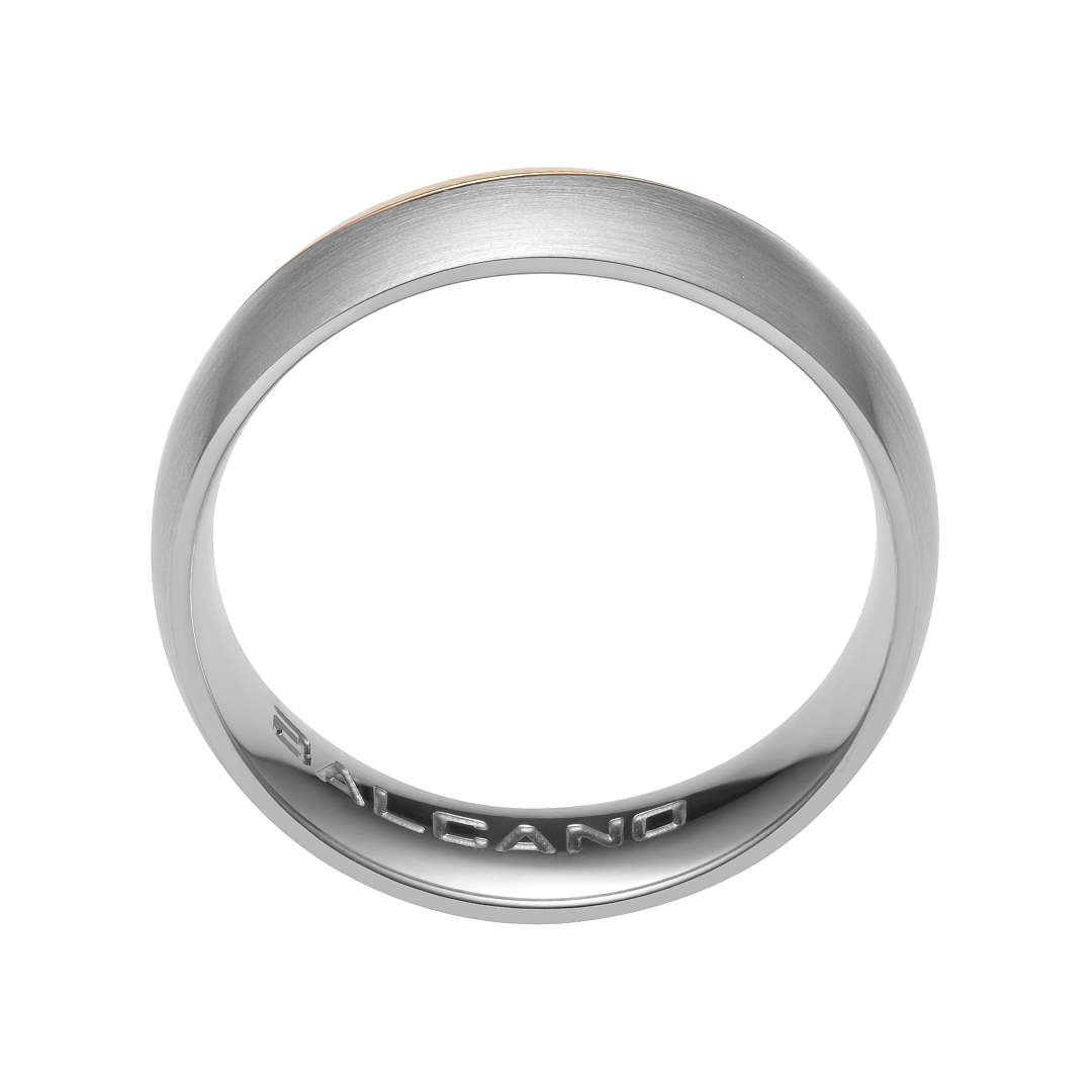 BALCANO - Venus / Stainless Steel Ring With 18K Rose Gold Plated (030023ZY99)