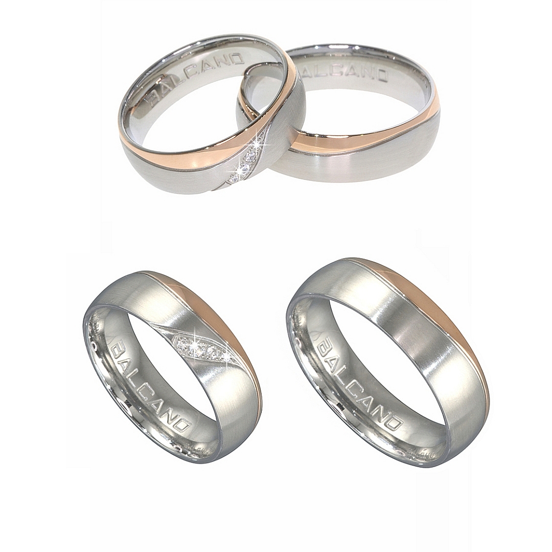 BALCANO - Venus / Stainless Steel Ring With 18K Rose Gold Plated (030023ZY99)