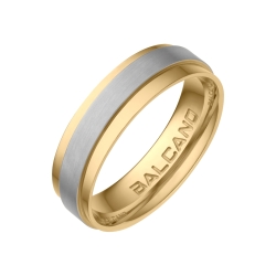 BALCANO - Cinto / Stainless steel ring with 18K gold plating