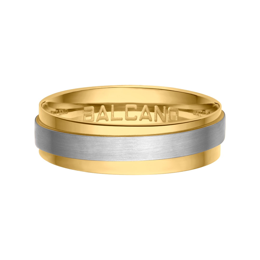 BALCANO - Cinto / Edelstahl Trauring mit 18K Gold Beschichtung (030024ZY99)