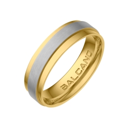 BALCANO - Cinto / Edelstahl Trauring mit 18K Gold Beschichtung