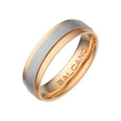 BALCANO - Cinto / Stainless steel ring with 18K rose gold plating