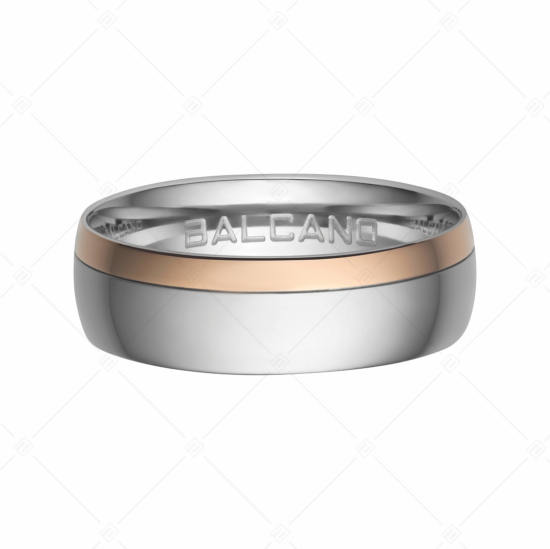BALCANO - Aurora / Stainless Steel Ring With 18K Rose Gold Plated (030026ZY99)