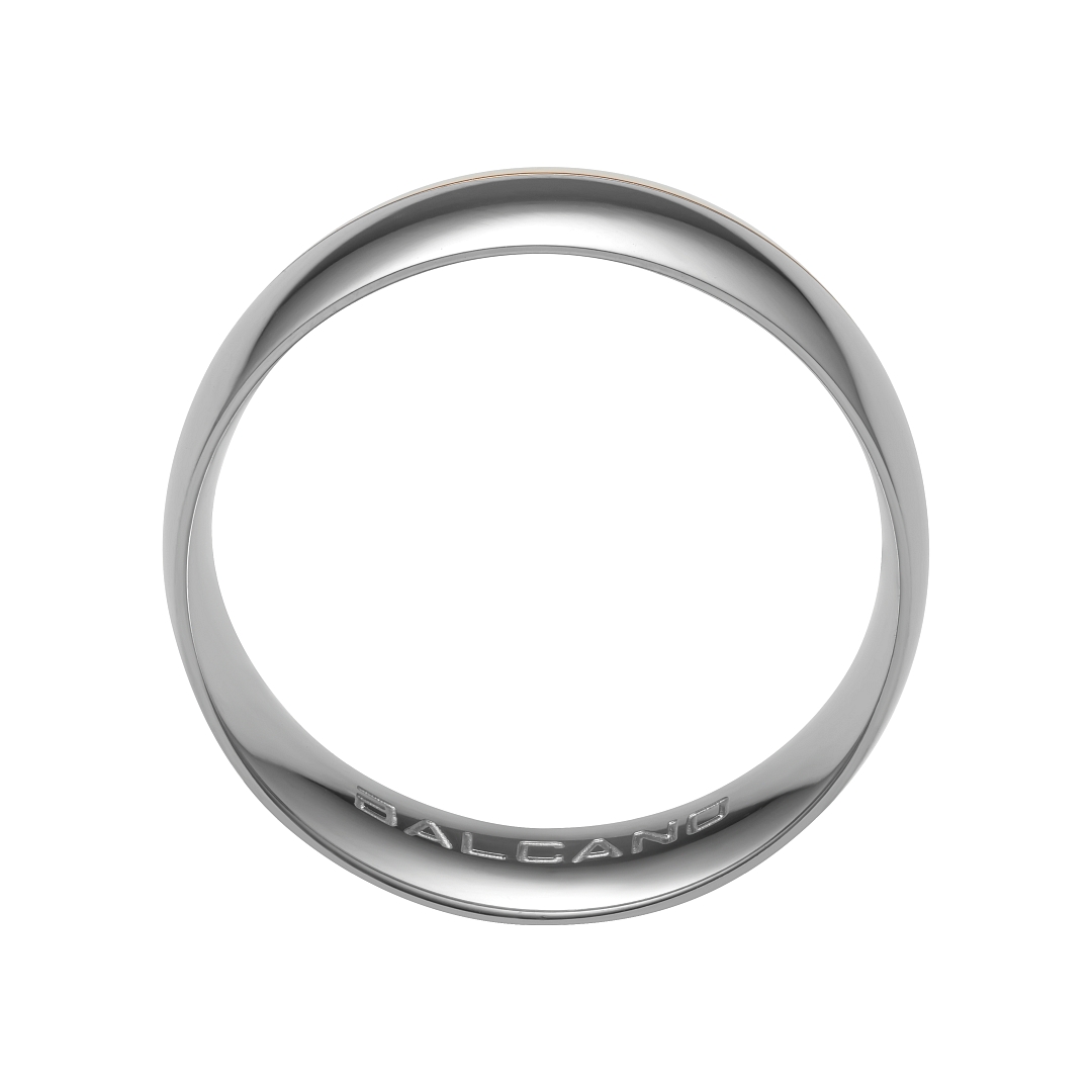 BALCANO - Aurora / Stainless Steel Ring With 18K Rose Gold Plated (030026ZY99)