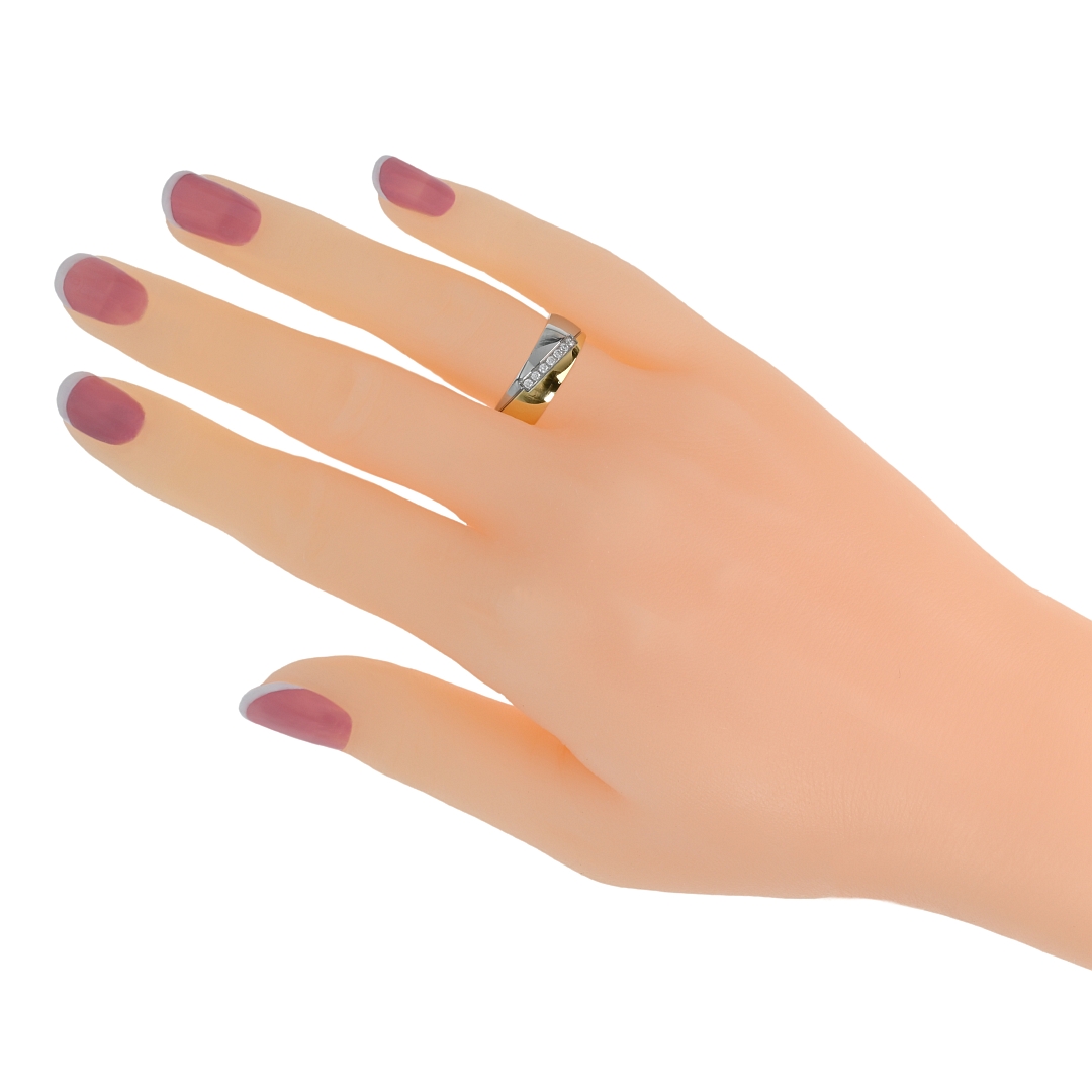 BALCANO - Regal / Bague en acier inoxydable plaquée or 18K avec pierres précieuses zirconium (030029ZY00)