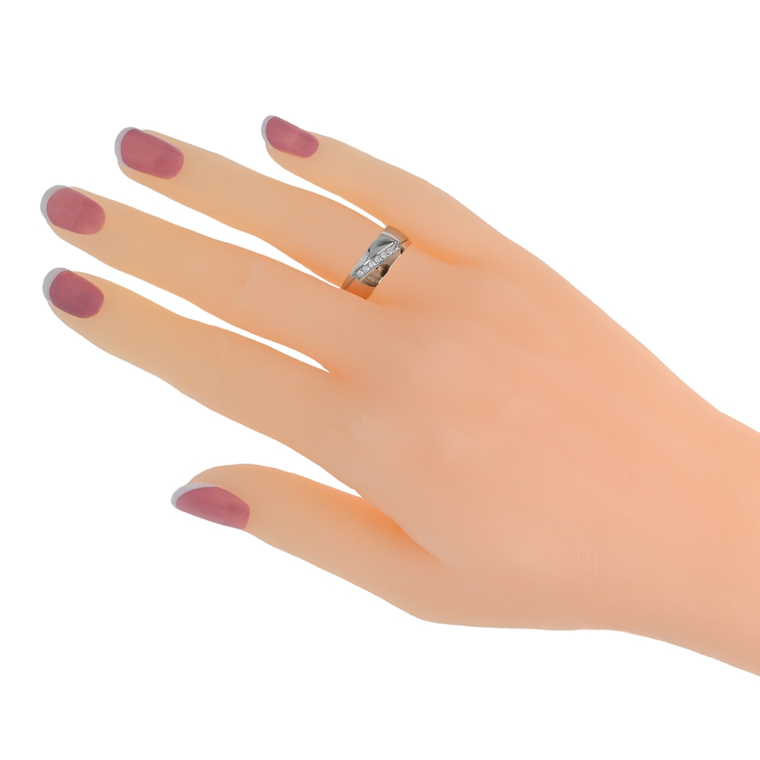 BALCANO - Regal / 18K Rose Gold Plated Stainless Steel Ring With Cubic Zirconia Gemstones (030030ZY00)