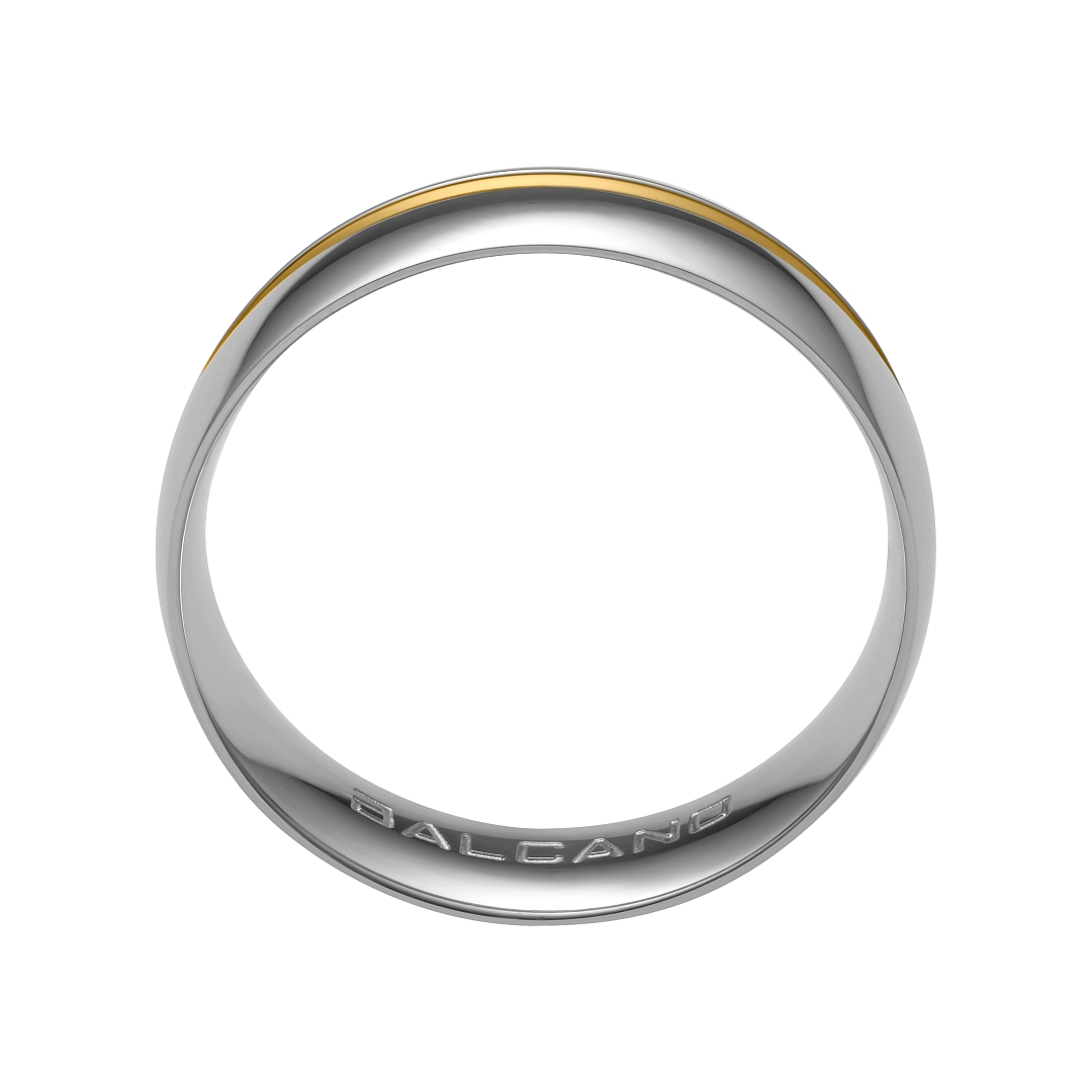 BALCANO - Sendero / Bague en acier inoxydable plaqué or 18K (030033ZY99)