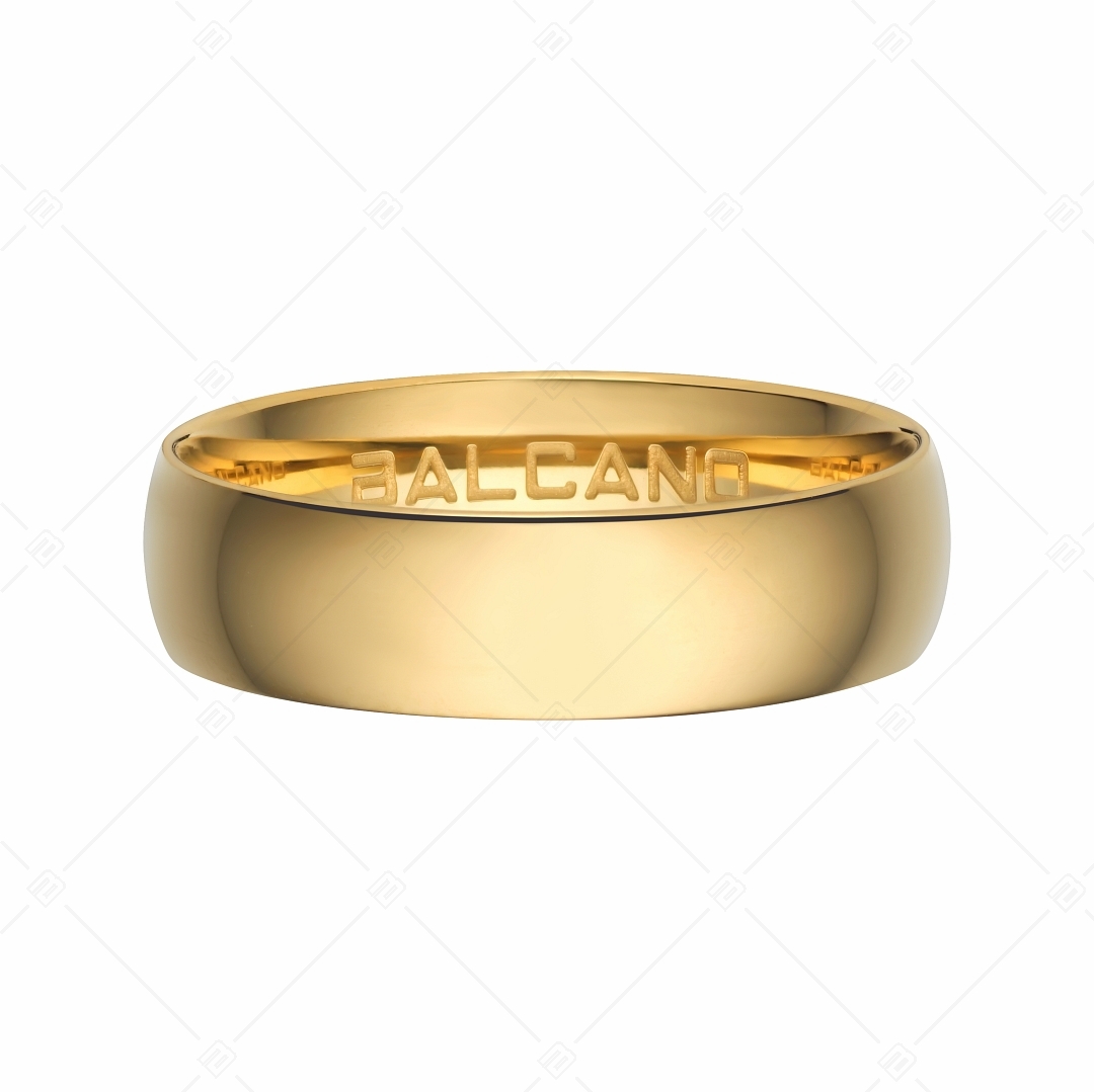 BALCANO - Solis / Edelstahl Trauring mit 18K Gold Beschichtung (030034ZY99)