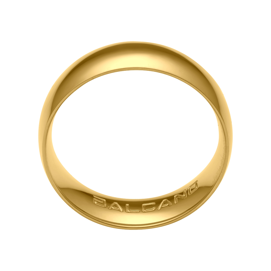 BALCANO - Solis / Bague en acier inoxydable plaqué or 18K (030034ZY99)