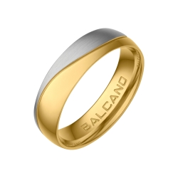 BALCANO - Unda / 18K Gold Plated Stainless Steel Ring