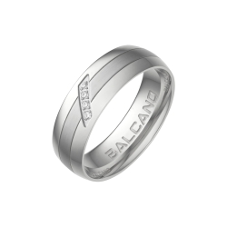 BALCANO - Elice / Stainless Steel Ring With Cubic Zirconia Gemstones