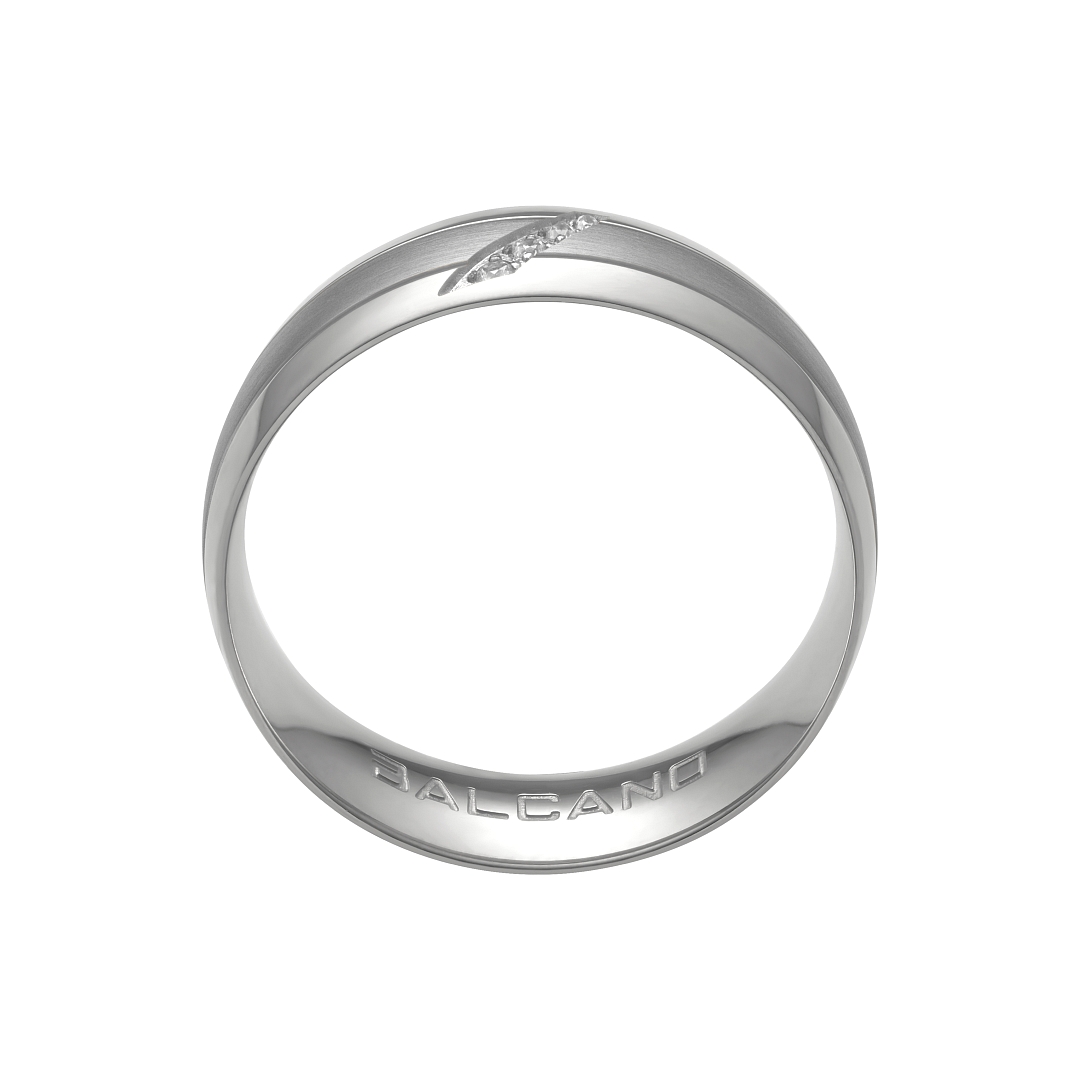 BALCANO - Elice / Bague en acier inoxydable avec pierres précieuses zirconium (030037ZY00)