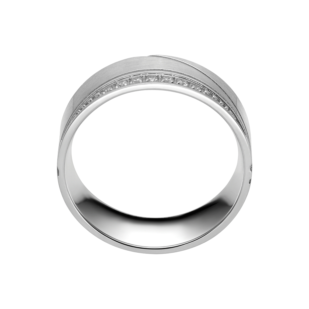 BALCANO - Sunny / Bague de mariageen acier inoxydable avec pierres zirconium (030039ZY00)