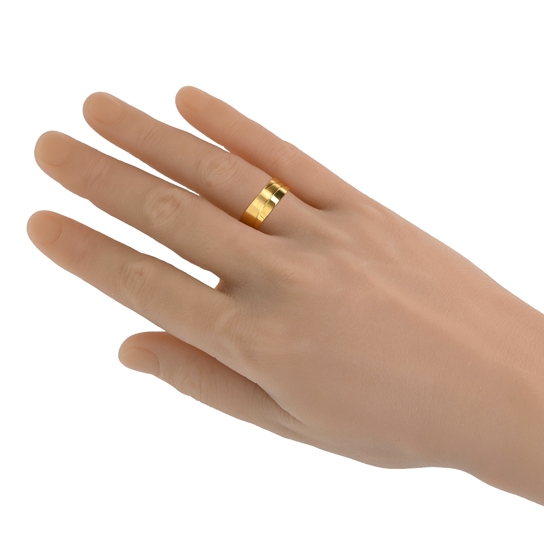BALCANO - Sunny / Edelstahl Trauring, 18K vergoldet (030040ZY99)