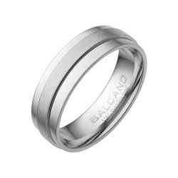 BALCANO - Kris / High Polished Stainless Steel Ring With a Matt Finish Belt