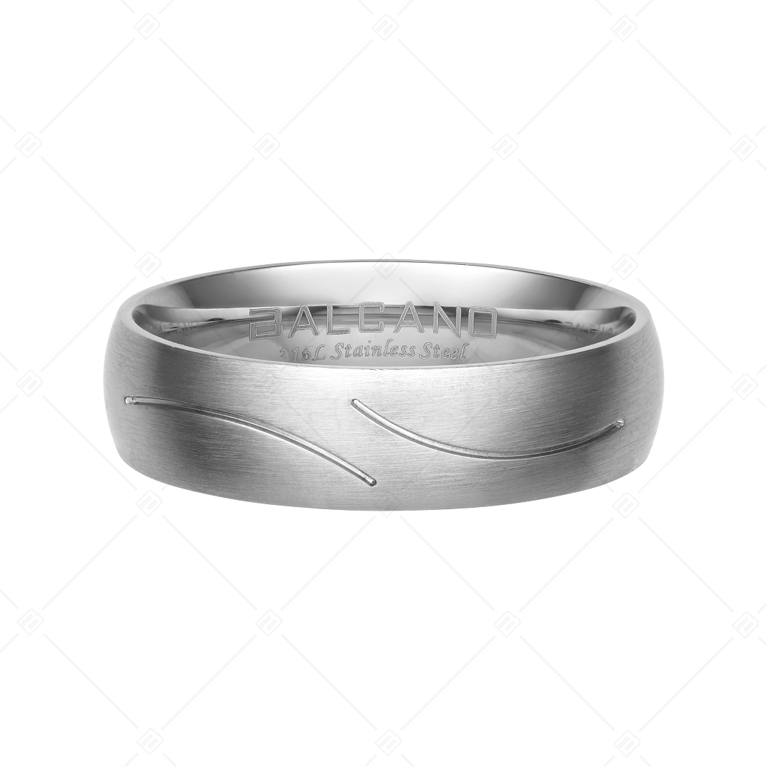 BALCANO - Universo / Stainless Steel Wedding Ring With Brushed Surface (030044ZY99)
