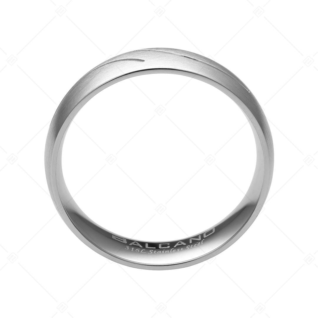 BALCANO - Universo / Stainless Steel Wedding Ring With Brushed Surface (030044ZY99)
