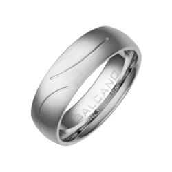 BALCANO - Universo / Stainless Steel Wedding Ring With Brushed Surface