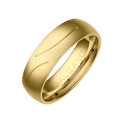 BALCANO - Universo / Stainless Steel Wedding Ring 18K Gold Plated