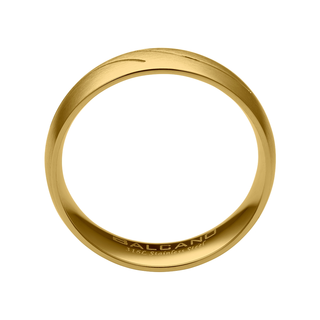 BALCANO - Universo / Edelstahl Trauring 18K vergoldet (030045ZY99)