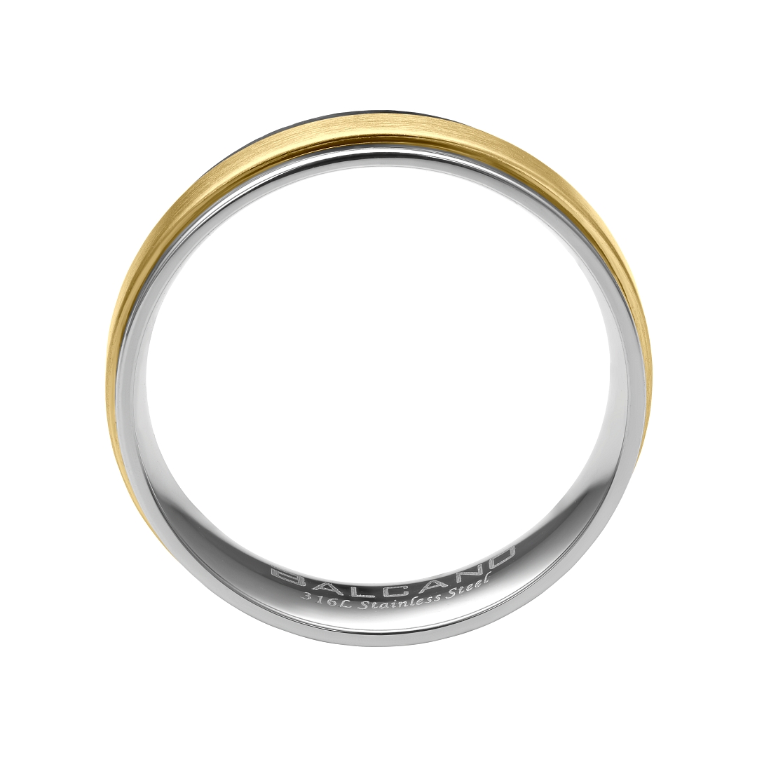 BALCANO - Palmer / Edelstahl Trauring 18K vergoldet (030047ZY99)