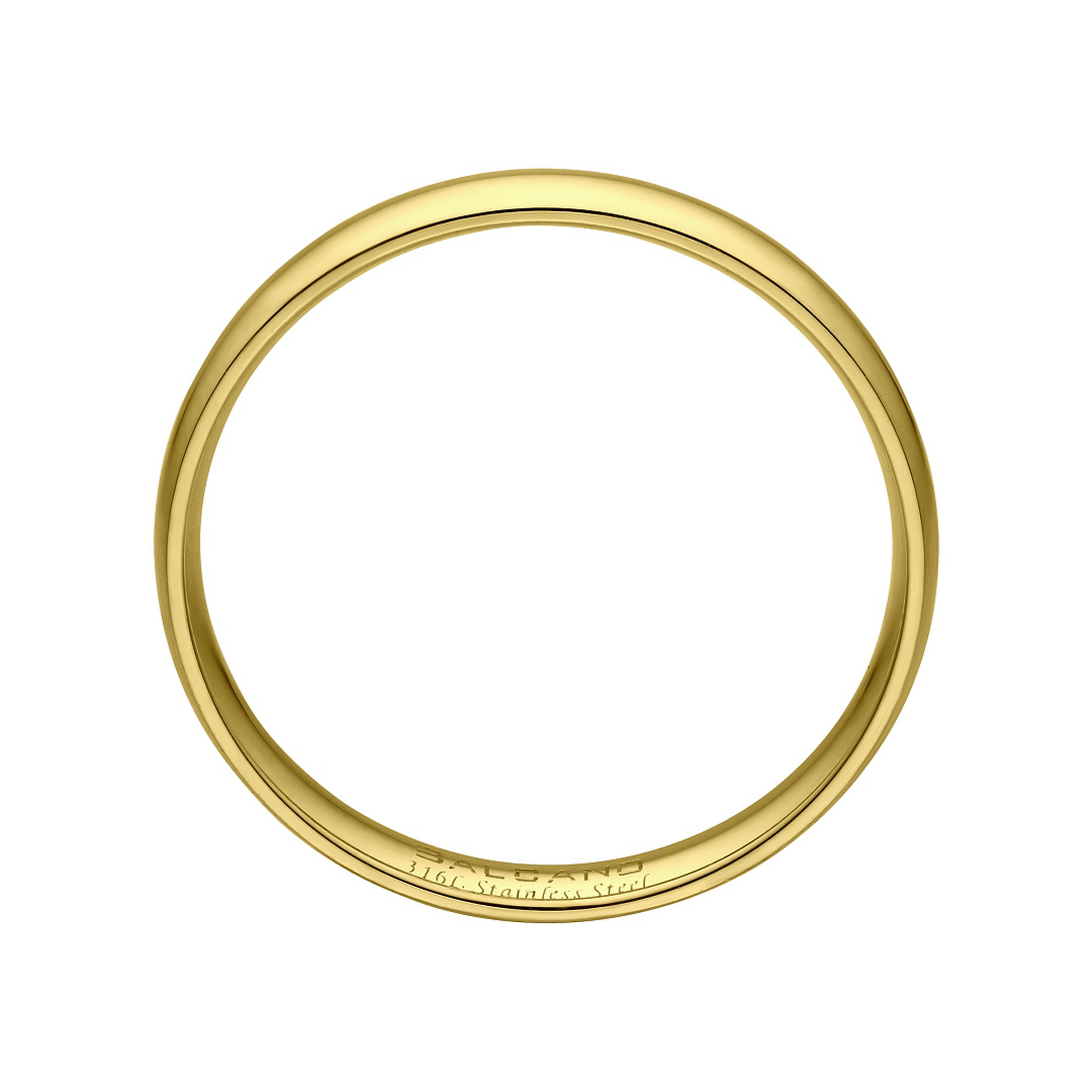 BALCANO -  / Edelstahl Trauring 18K vergoldet (030049ZY99)