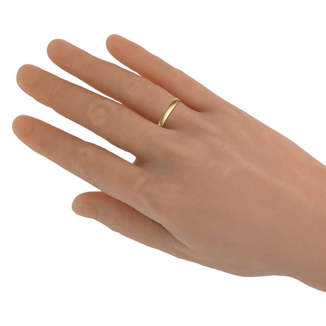 BALCANO - Slim / Stainless Steel Wedding Ring 18K Gold Plated (030049ZY99)