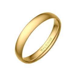 BALCANO - Aurielle / Stainless Steel Wedding Ring 18K Gold Plated