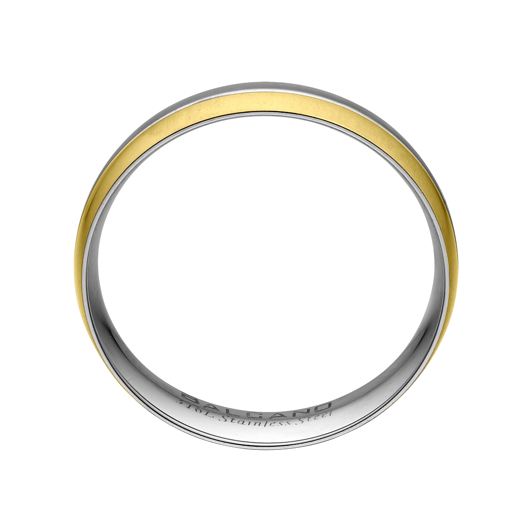 BALCANO -  / Edelstahl Trauring 18K vergoldet (030053ZY99)