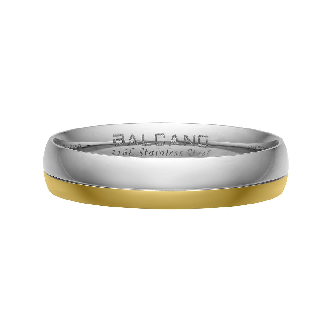 BALCANO -  / Edelstahl Trauring 18K vergoldet (030053ZY99)
