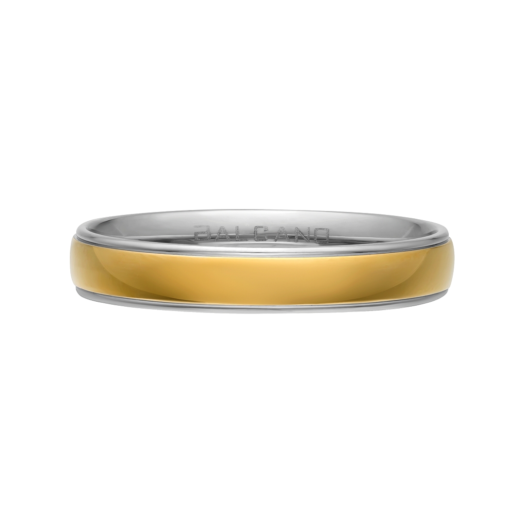 BALCANO - Trinity / Edelstahl Trauring 18K vergoldet (030054ZY99)