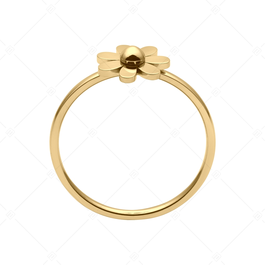 BALCANO - Daisy / Edelstahl Ring in Gänseblümchenform mit 18K Vergoldung (041200BC88)