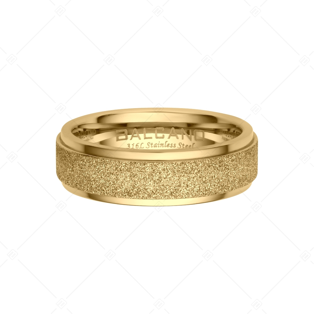 BALCANO - Caprice / Unique 18K gold plated stainless steel ring with glitter (041201BC88)