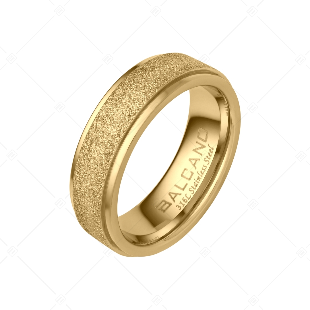 BALCANO - Caprice / Unique 18K gold plated stainless steel ring with glitter (041201BC88)