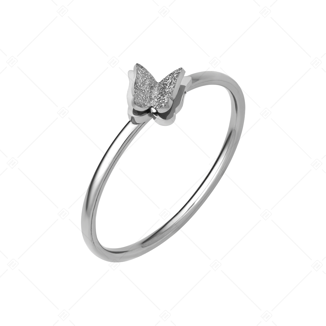 BALCANO - Papillon / Two Piece Ring Set With Butterfly and Zirconia (041203BC97)