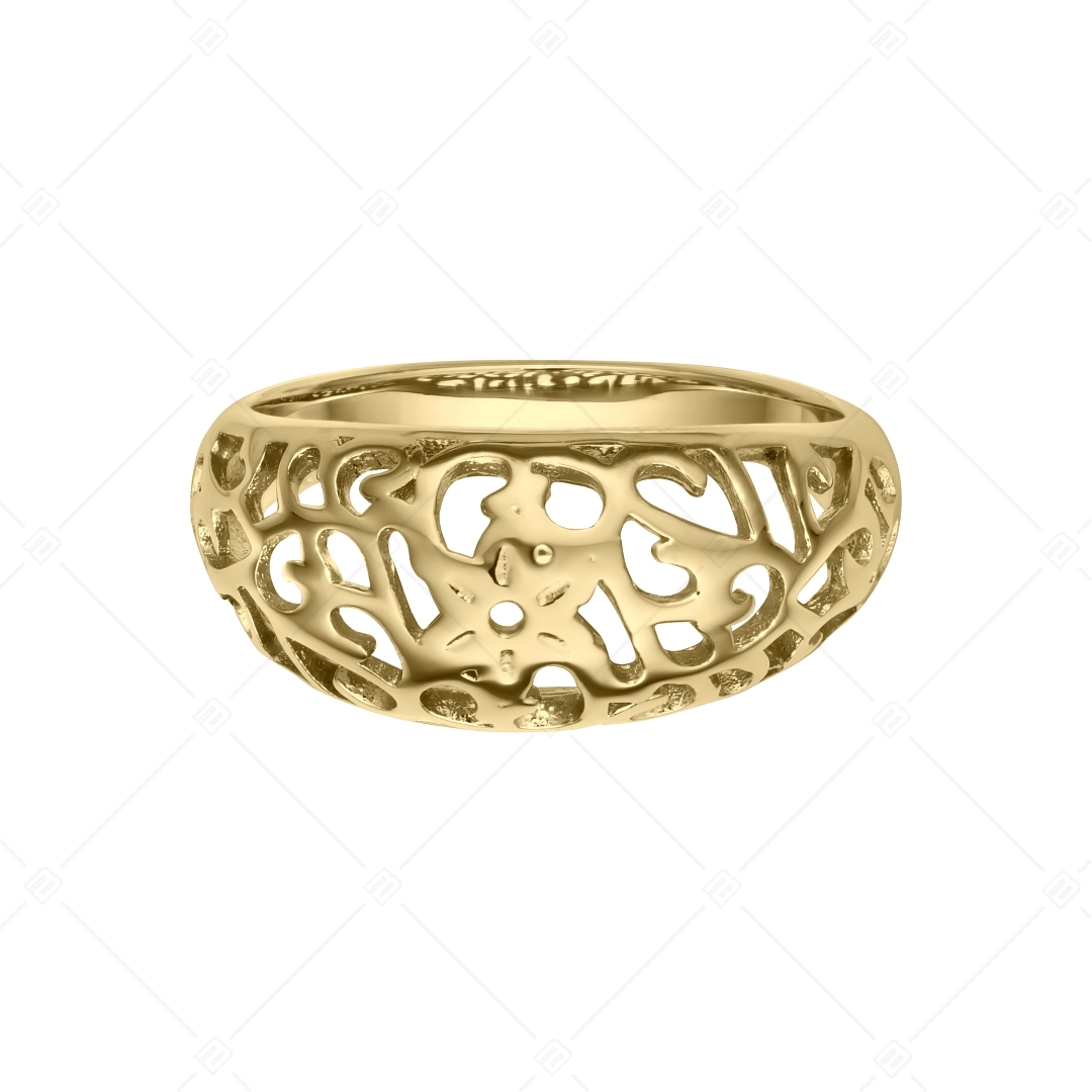 BALCANO - Lara / Ring With Nonfigurative Pattern, 18K Gold Plated (041209BC88)