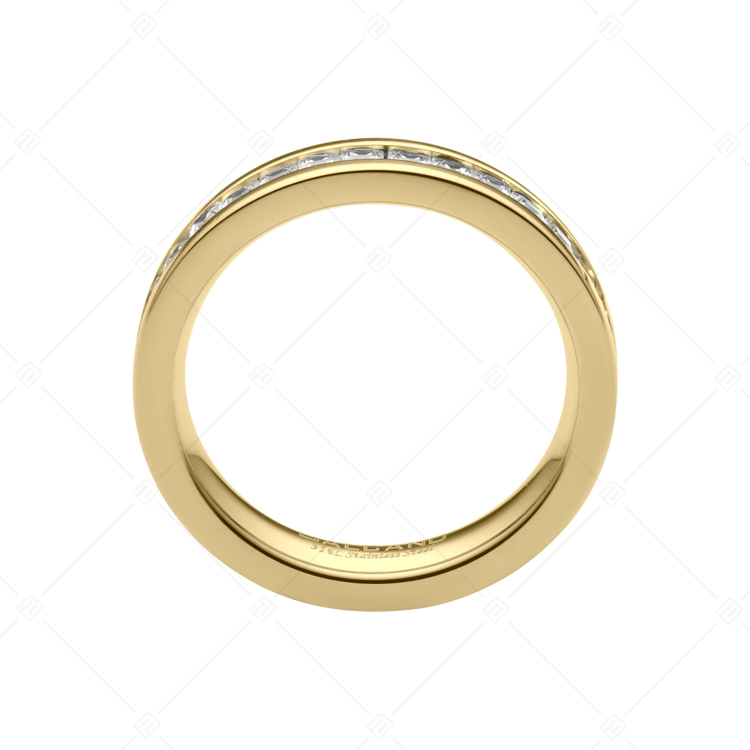 BALCANO - Grazia / Edelstahl Ring mit Zirkonia Edelsteinen in 18K Vergoldung (041210BC88)