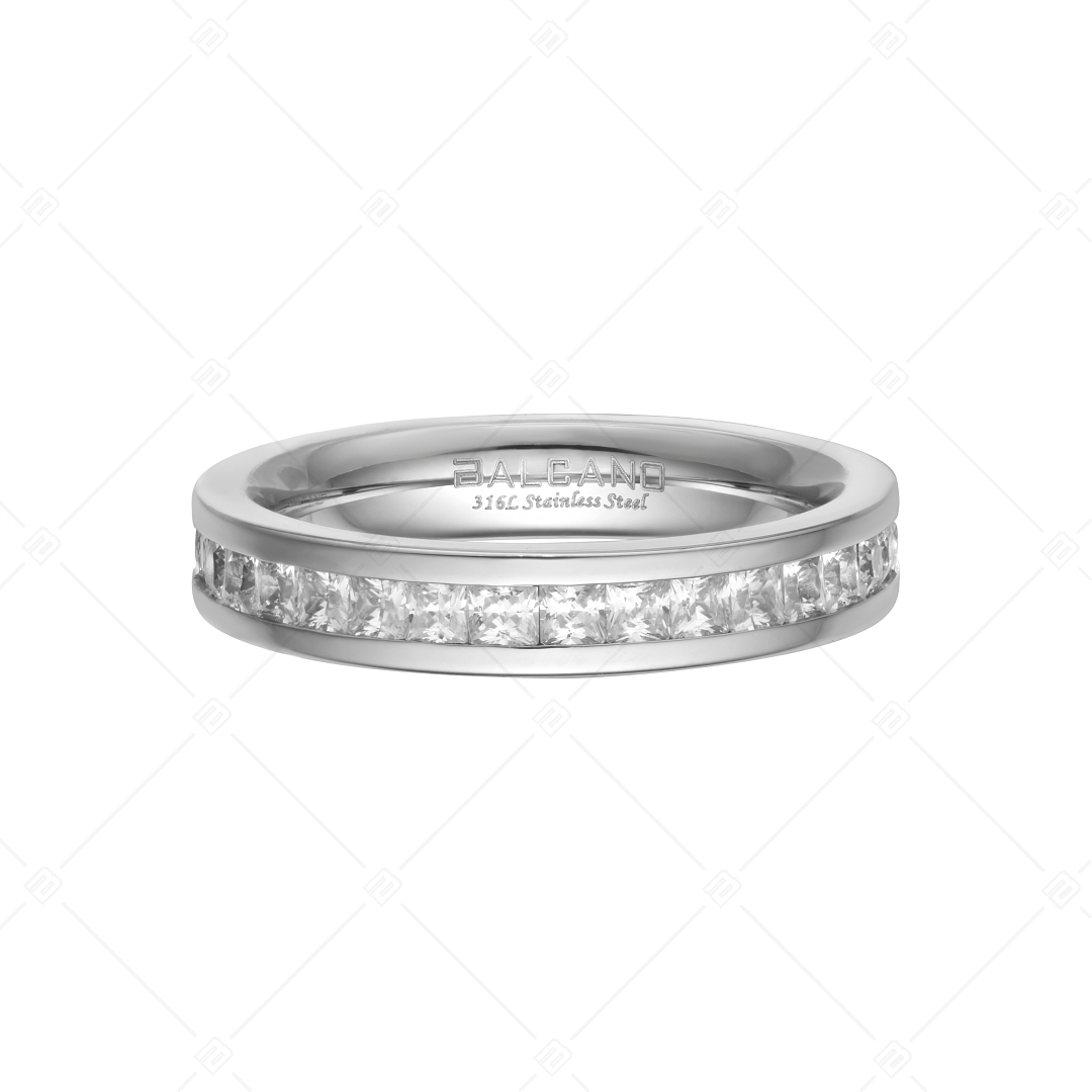 BALCANO - Grazia / Stainless steel ring with cubic zirconia gemstones (041210BC97)