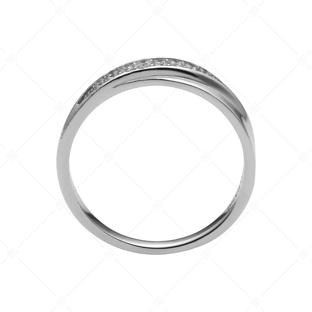 BALCANO - Zoja / Edelstahl ring mit zirkonia edelsteinen und hochglanzpolirung (041211BC97)