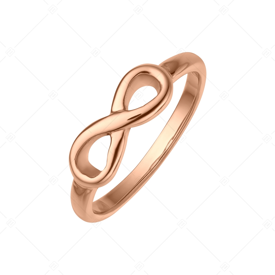 BALCANO - Infinity / Stainless steel ring with 18K rose gold plated (041212BC96)
