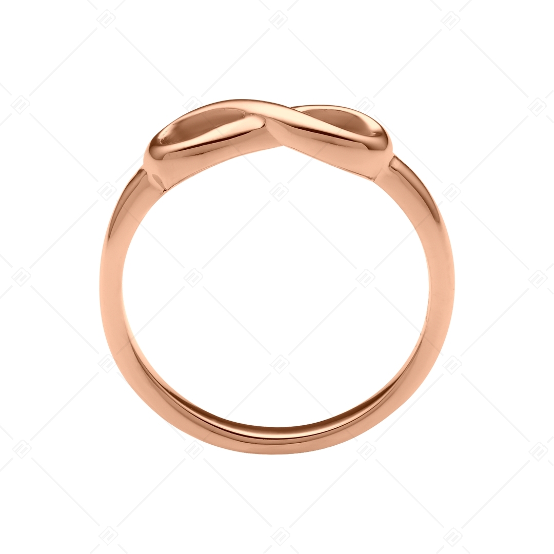 BALCANO - Infinity /  Edelstahl Ring mit Unendlichkeitssymbol, 18K rosévergoldet (041212BC96)
