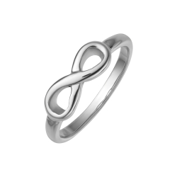 BALCANO - Infinity / Edelstahl Ring mit Unendlichkeitssymbol, hochglanzpoliert