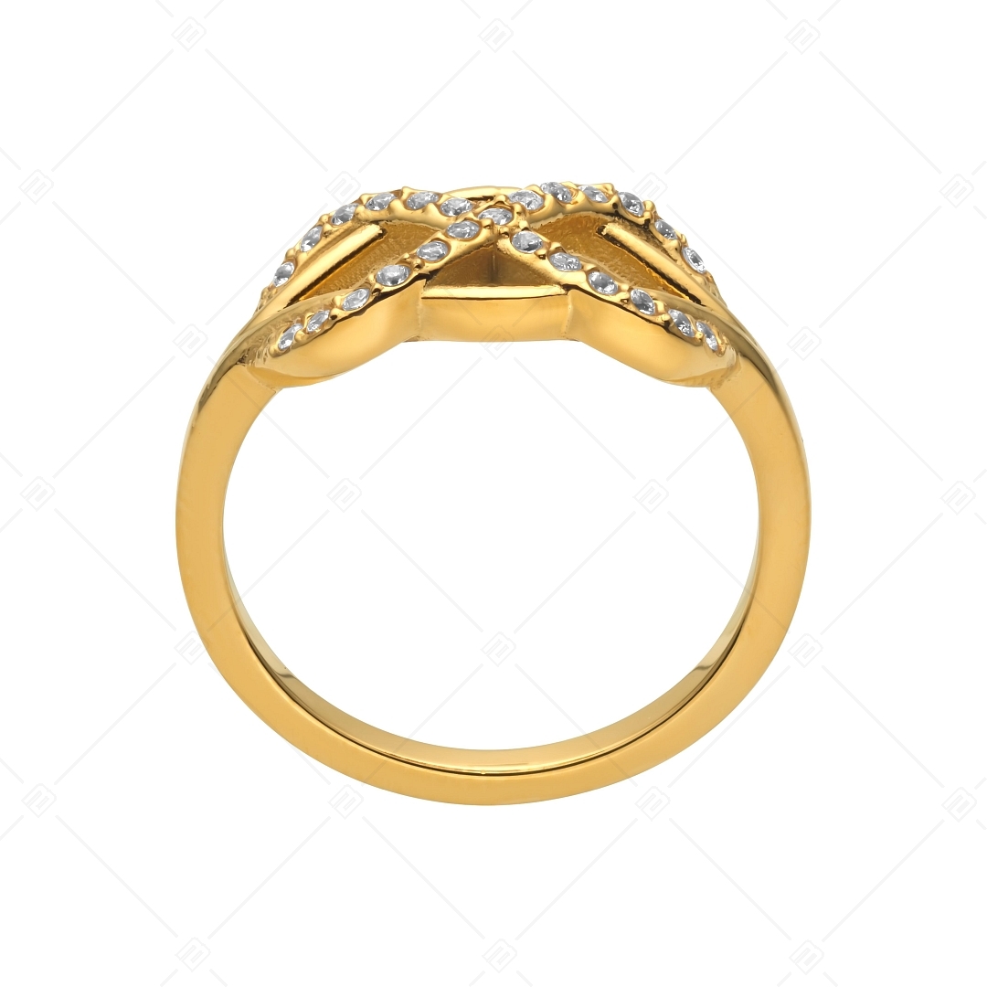 BALCANO - Forever / Ring mit Unendlichkeitssymbol und zirkonia, 18K vergoldet (041215BC88)