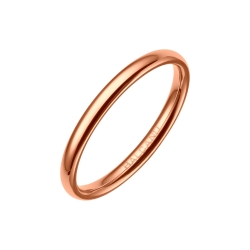 BALCANO - Simply / Thin Ring With 18K Rose Gold Plated