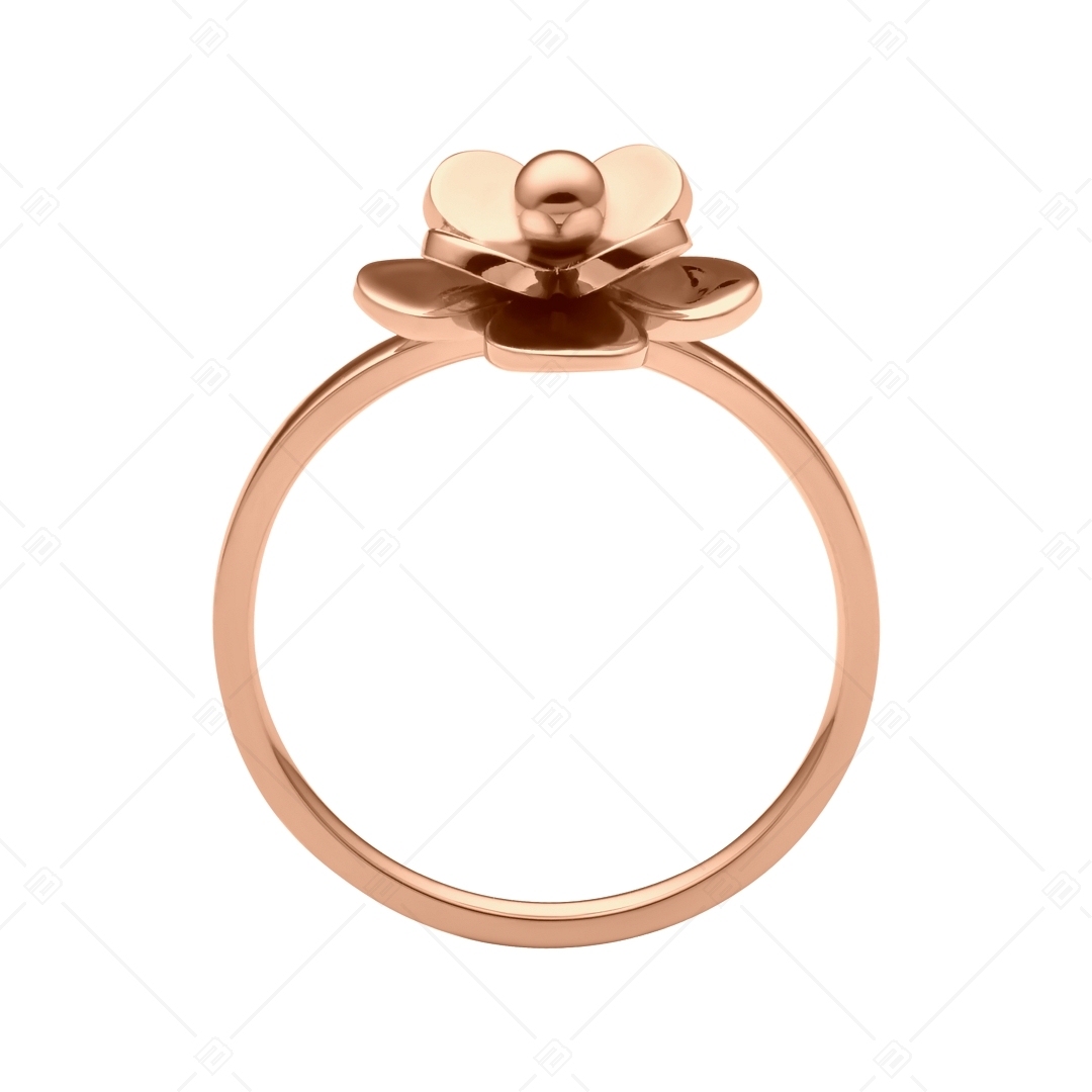 BALCANO - Rose / Edelsthal Ring mit Blumenkopf, 18K rosévergoldet (041225BC96)