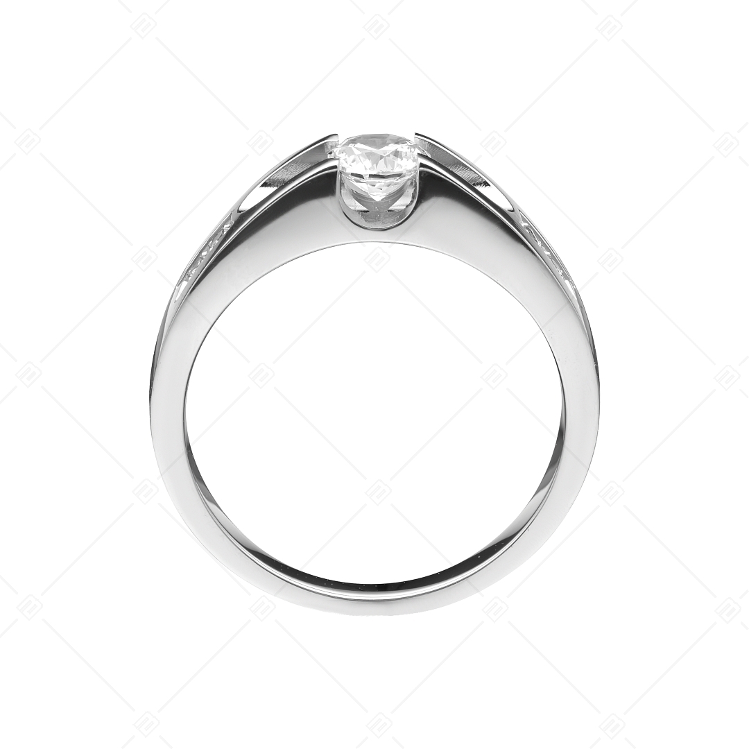 BALCANO - Grace / Edelstahl Ring mit Zirkonia Kristallen und Hochglanzpolierung (041227BC97)