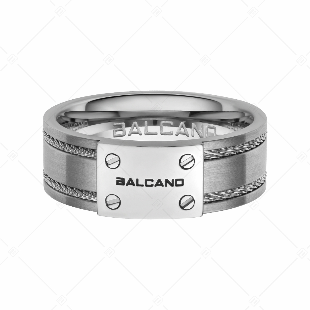 BALCANO - Filo / Edelstahl Ring mit Stahldrahteinlage (042001BL99)