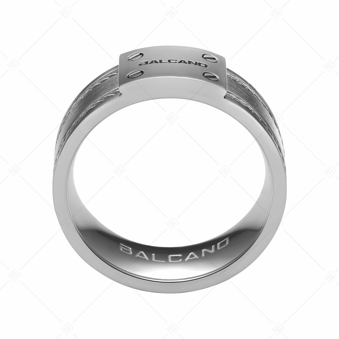 BALCANO - Filo / Edelstahl Ring mit Stahldrahteinlage (042001BL99)
