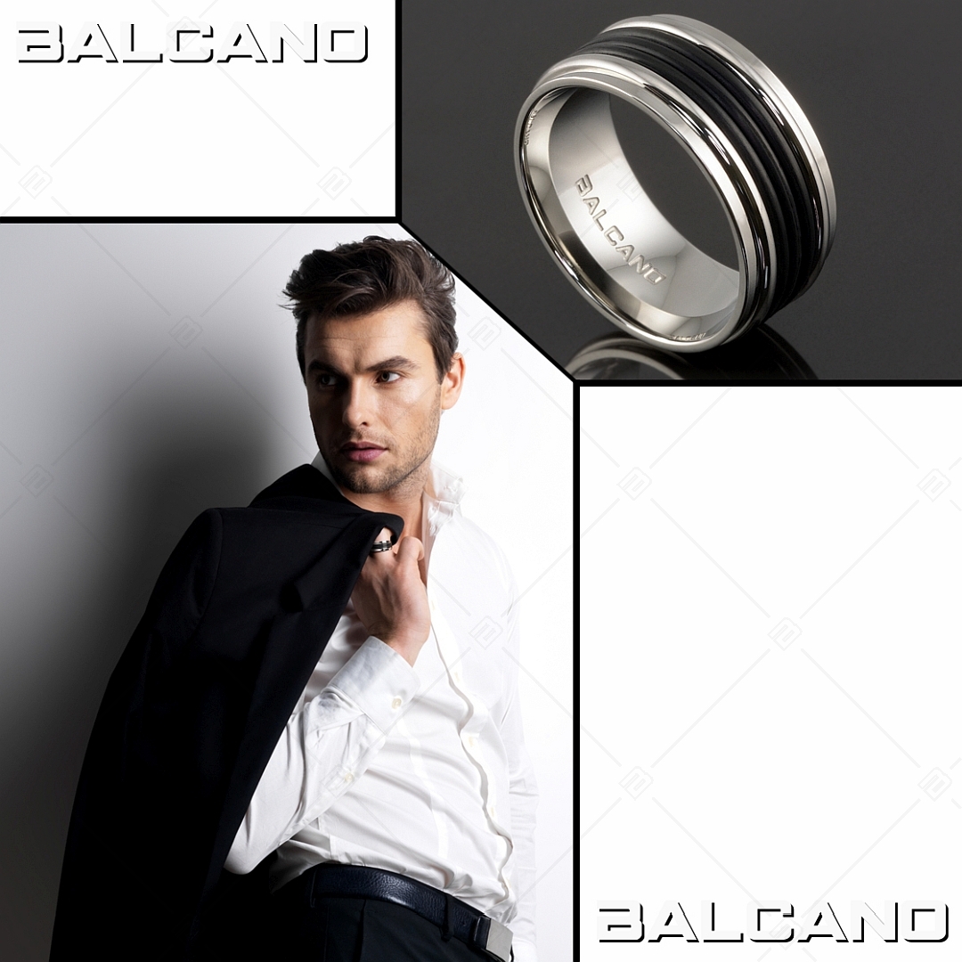 BALCANO - Galaxy / Stainless Steel Ring With Rubber (042004BL99)